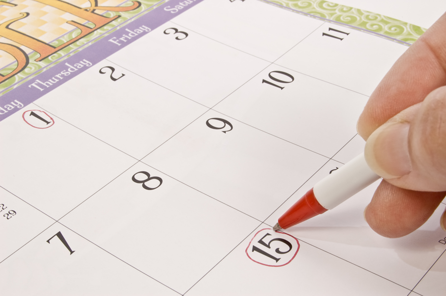 Marking the calendar